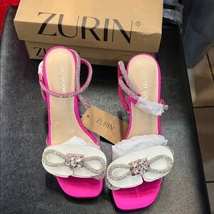 Zurin Pink and White Women's Sandals